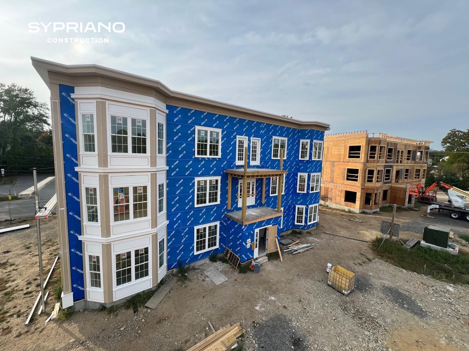 Siding building in progress